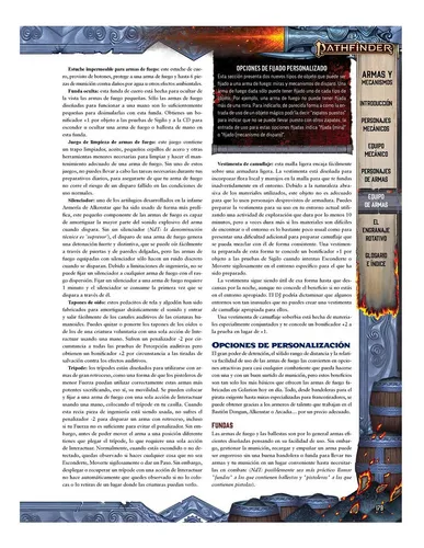 Pathfinder 2da Edicion Armas Y Mecanismos Juego De Rol