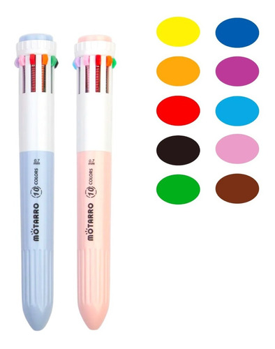 Bolígrafo 8 Colores En 1 Lapiz Penna