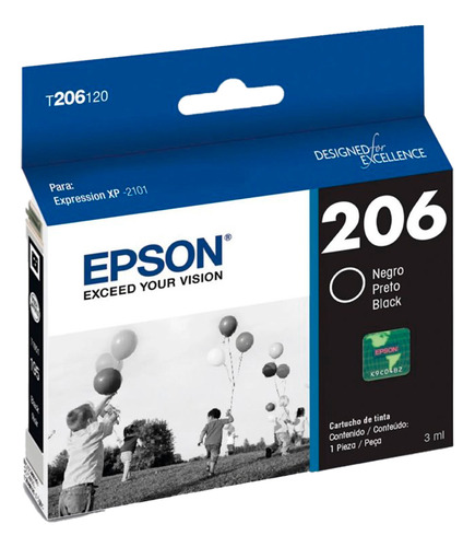 Cartucho De Tinta T206 Epson Original Funciona Con Xp-2101