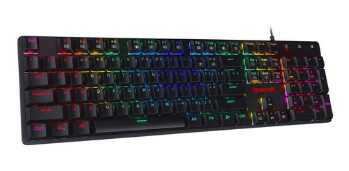 Teclado Mecánico Gamer Redragon Shrapnel Español K589 Rgb