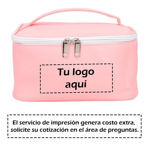 Cosmetiquera Rectangular Con 5 Separadores Para Brochas
