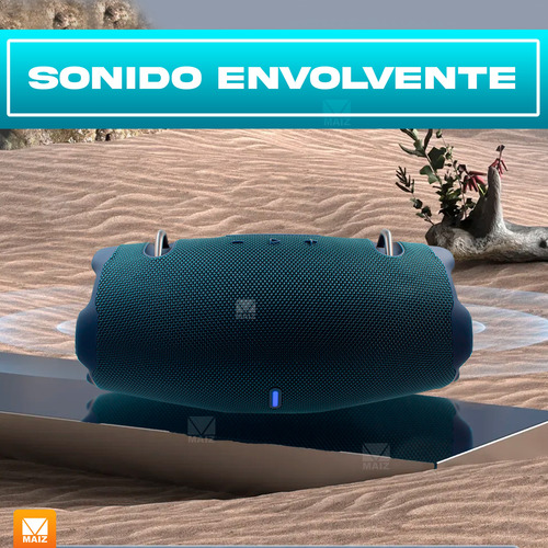 Bocina Radio Fm Luz Led Recargable Usb Bluetooth Portatil