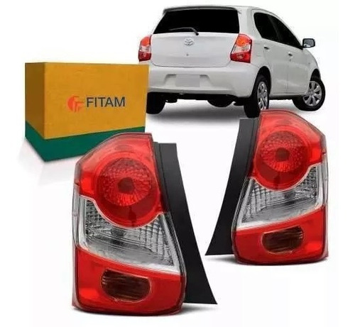 Faro Optica Trasera  P/etios 2013 2014 2015 2016 2017 5 Ptas