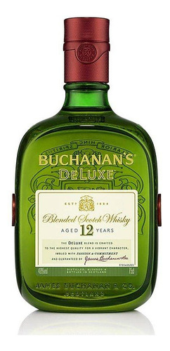 Caja De 12 Whisky Buchanans Blend 12 Años 1 L