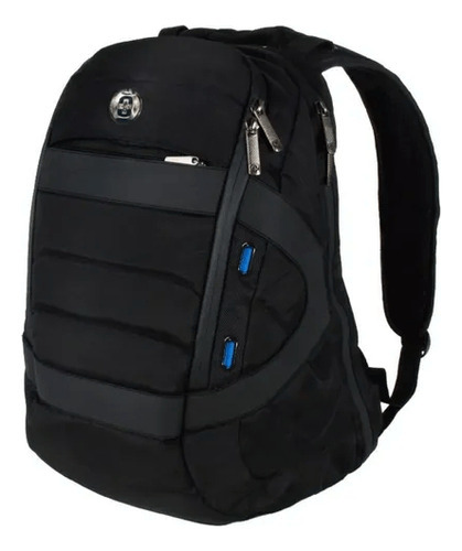 Mochila Gigabyte Swiss Digital Tsg4h190 Color Negro Diseño de la tela Rayado