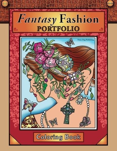 Fantasy Fashion Portfolio Coloring Book