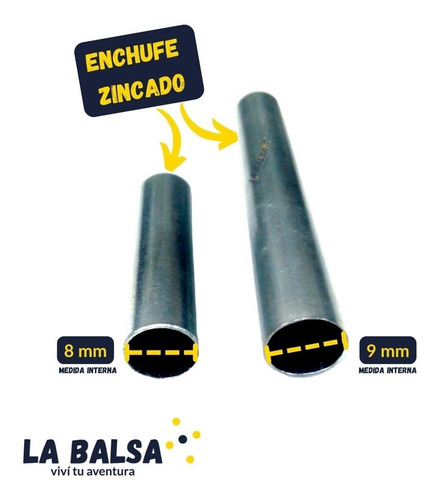 Imagen 3 de 3 de Enchufe Zincado 9/8 - Para Cañas - (prolc)