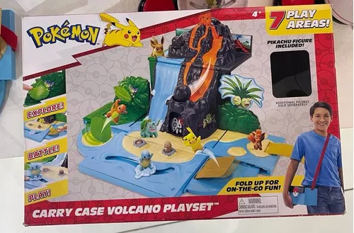 Pokémon Carry Case Playset Vulcão Pikachu Jazwares - Sunny em