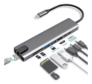 Adaptador Tipo C 8 En 1