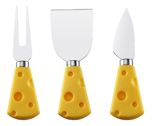 3x Cuchillos Para Queso, Utensilios De Cocina Con Agarre