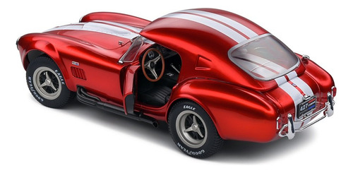 Miniatura Shelby Cobra 427 Mk2 (Conversível) 1965 Vermelho Metálico 1:18 Solido