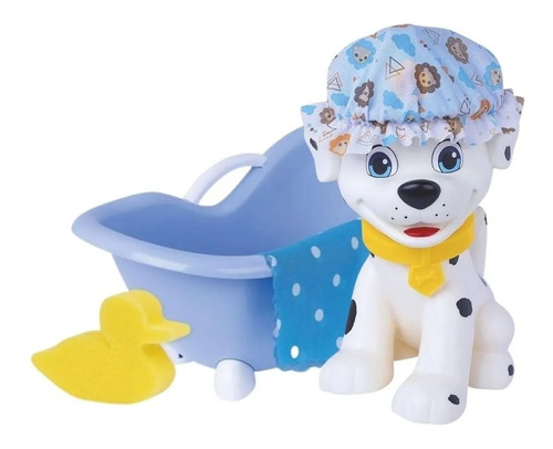 Boneco Esquadrão Pet Banho Menino Com Banheira E Acessórios