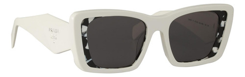 Prada Spr 08ys 02v-5s0 Oversized Rectangular White (Usado)