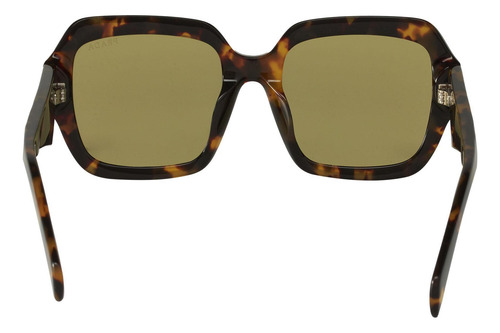 Prada Spr 28zs 14l-09z Square Shape Tortoise Gold (Usado)