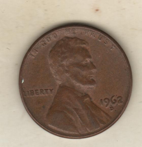 Estados Unidos Moneda De 1 Centavo Año 1962 D - Km 201