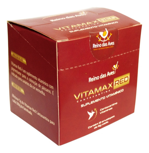 Vitamax Red Cantaxantina Cx C/12un De 5gr Envelope