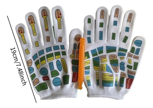 Mases De Manual Guantes De Reflexología Cómoda Para 19cm