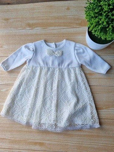 Hermoso Vestido Bebe 3meses Excelente Calidad Cod2217