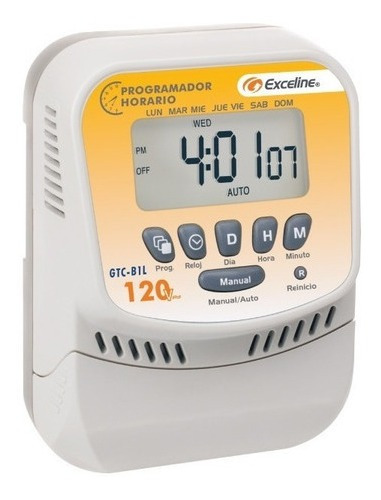 Programador Horario Digital De Bornera Exceline 120v