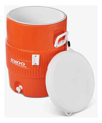 Garrafa Galão Botijão Cooler Térmico Igloo 37 Litros Torneira Dispenser Copos 3 Dias de Retenção de Gelo