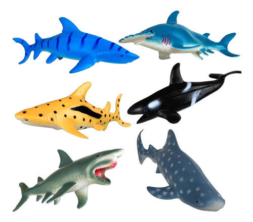Brinquedos De Tubarão, Bonecos, Animais Marinhos, Plástico,