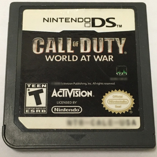 Call Of Duty World At War Nintendo Ds B15 (Usado)