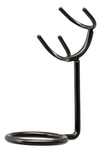 Suporte De Barbear E Escova, Preto Estável Para Homens