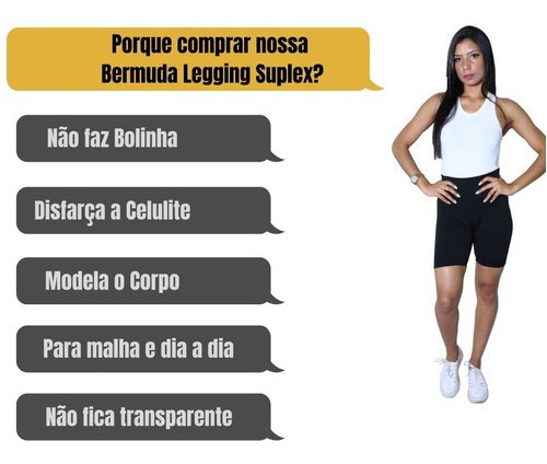 Kit 3 Bermudas Fitness Plus Size #yoga #pilates #academia