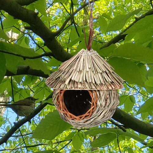 2x Birdhouse Roosting Hut Colgando Birds Cage Nido Para