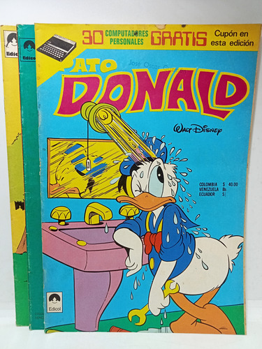 Pato Donald - Walt Disney - Edicol - 3 Revistas