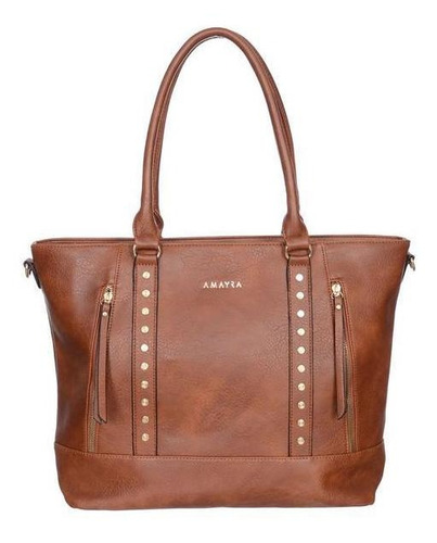 Imagen 2 de 8 de Cartera Amayra Simil Cuero Original Mujer Urbana Grande Pp