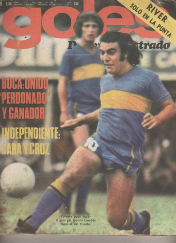 Revista Goles  Nº 1366 Año 1975  Boca Potente - Poster Obras