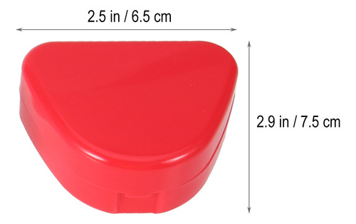 Caja De Almacenamiento De Dentaduras Postizas De 4 Piezas, S