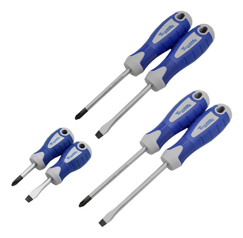 Juego De Desarmadores Magnetizadas Toolman T 9500-06c 6pzas