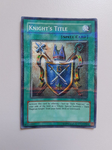 Yu-gi-oh Knight's Title - Rod-en002 - Parallel Rare