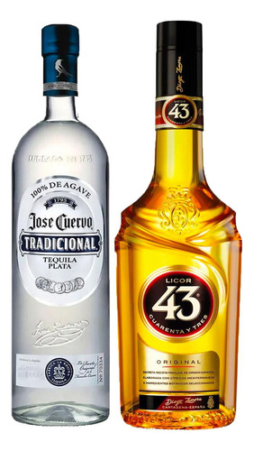 Tequila Jose Cuervo Plata 950 Ml + Licor 43 375 Ml