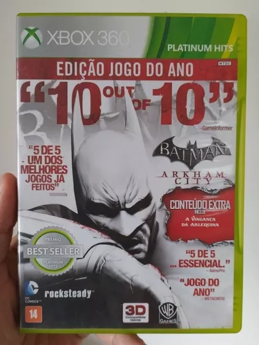 Jogo Batman Arkham City Edição Jogo Do Ano - Ps3 - Original