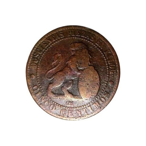 Moneda De España 5 Centimos 1870 Vf Km662