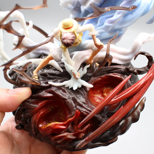 Figura Luffy One Piece Gear 5 Dios Nika Rayo Escultura
