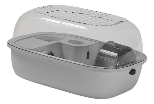 Hábitat De Jaula De Hámster Ejercicio Portátil De Gris
