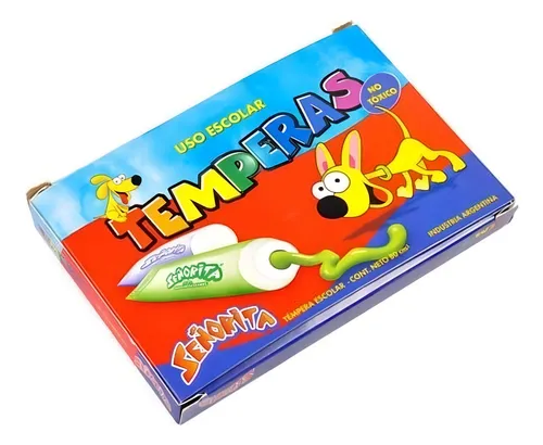 comprar Tempera Señorita Sta X 10 Pomos 8ml Escolar Color A Eleccion Color Violeta