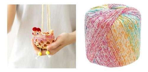 1,4 De Hilo De Algodón Suave Para Tejer Crochet Diy Tejer