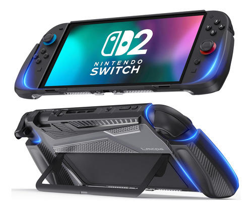 Funda Plegable Lmcpa Para Nintendo Switch 2 (2025) Con Agarr