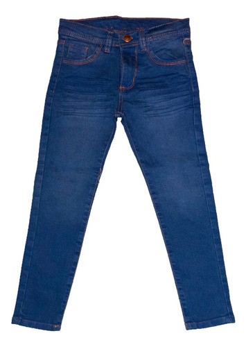 Pantalon Jean Nene Localizado Elastizado Chupin Varon