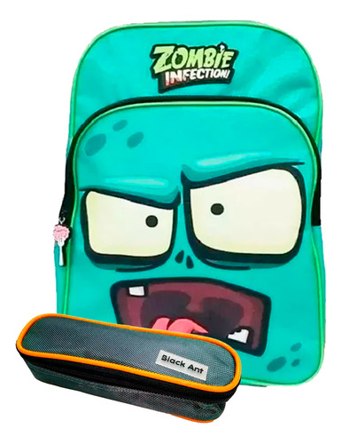 Kit Escolar Zombie Infection Mochila + Cartuchera Nene Nena