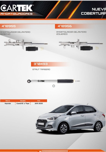 Amortiguadores Con Topes Para Hyundai Grand I10 2015 A 2020