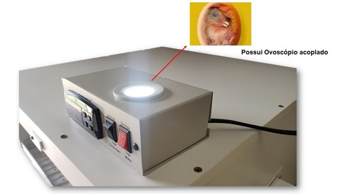 Chocadeira 100 Ovos Automática Termostato Dig C/ Ovoscópio