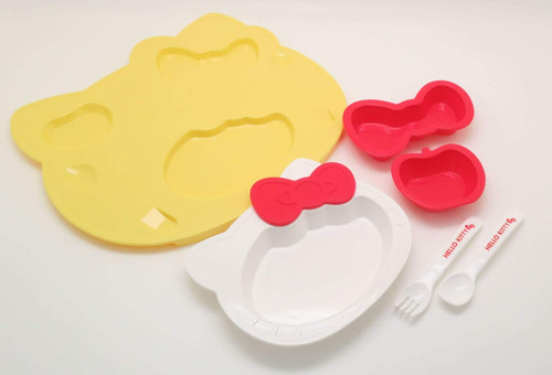Osk Sanrio Hello Kitty Kids Plate And Curlery Set Kp-18