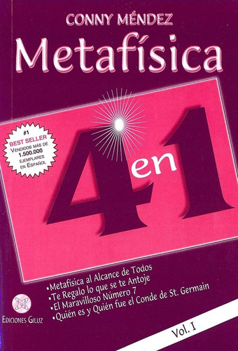 Libro Metafisica 4 En 1 Vol I - Conny Mendez, de MENDEZ CONNY. Editorial Bienes Lacónica, tapa blanda en español, 2019