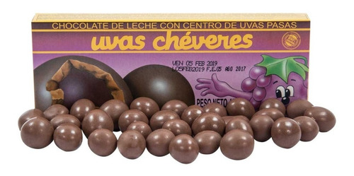 Uvas Cheveres Choco Uvas 40gr - Kg a $83